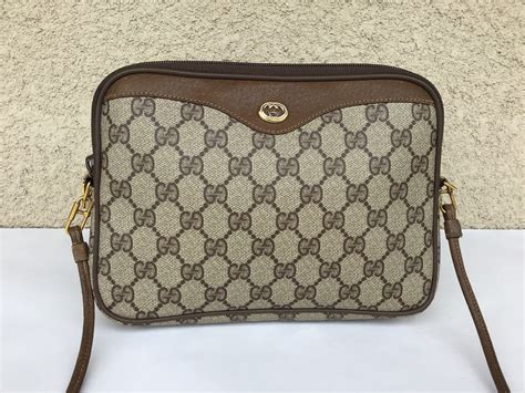 gucci brown vintage bag|authentic vintage Gucci crossbody bag.